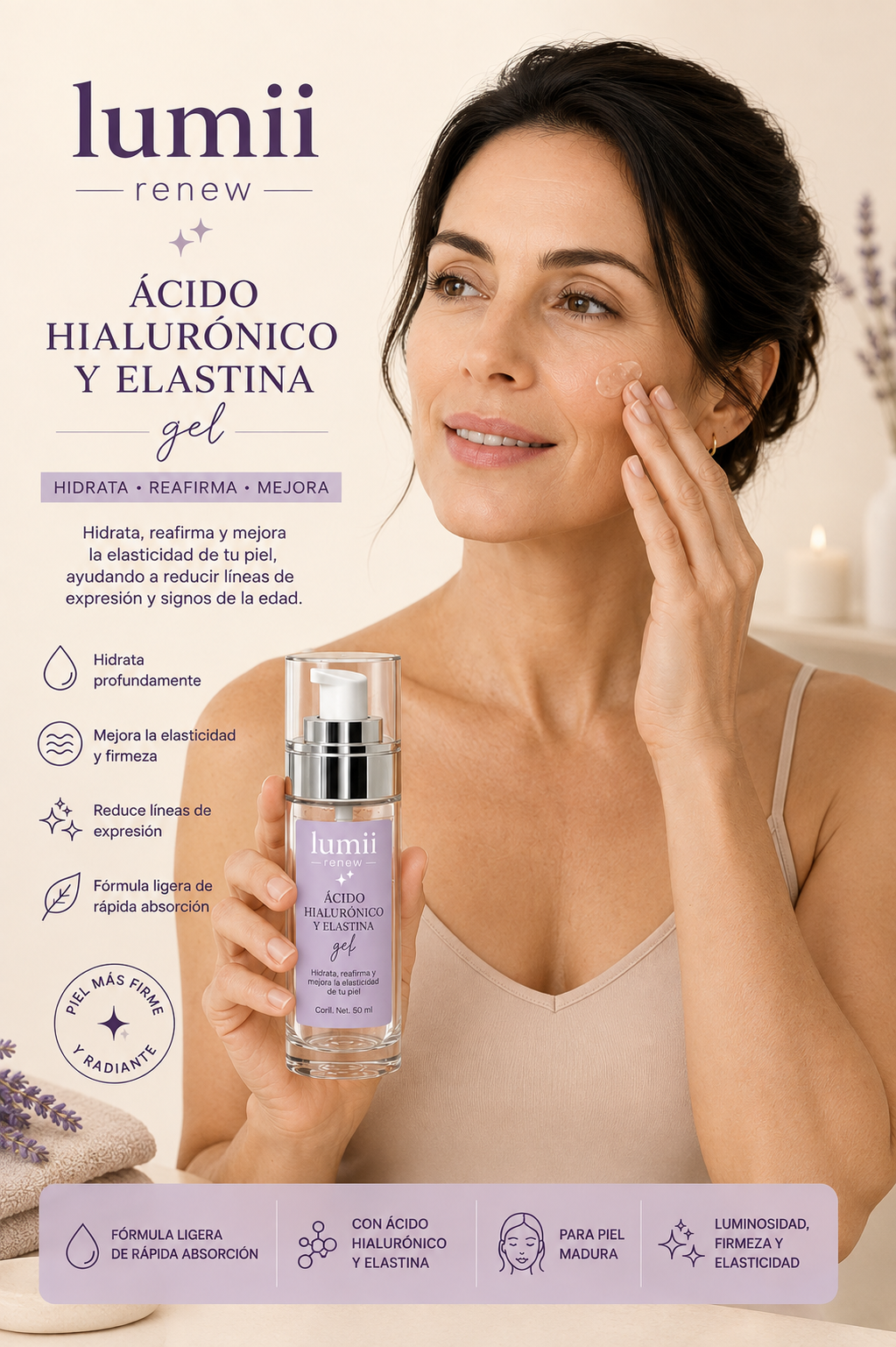 Ácido Hialurónico + Elastina gel